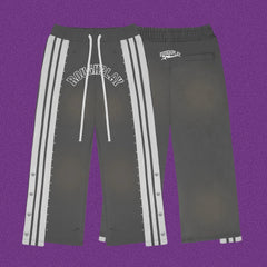 Roughplay Arch Logo Track Sweatpants - Dark Grey